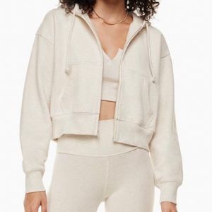 Aritzia TNA Extra Fleece Boyfriend Fit Zip-Up